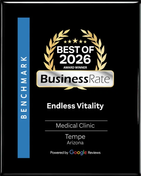 BusinessRate Best of 2026 Award Winner — Endless Vitality, Tempe AZ
