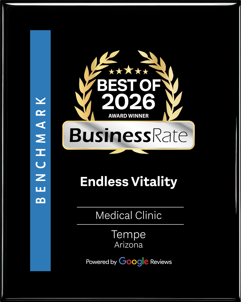 BusinessRate Best of 2026 Award Winner — Endless Vitality, Best Medical Clinic in Tempe, Arizona